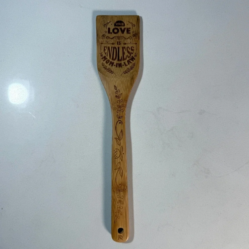 Riveria Bamboo Utensils Set Best Mother In Law Ever 6 Piece Cooking‎ Tools